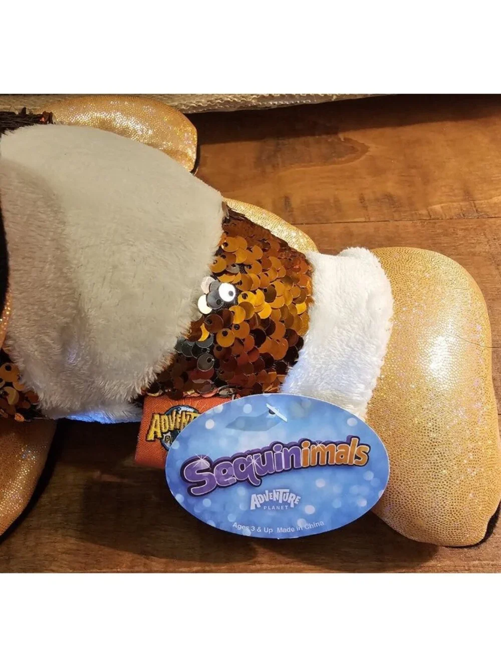 New With Tags ADVENTURE PLANET CLOWN FISH PLUSH FLIP SEQUINS 9” SUPER CUTE!!